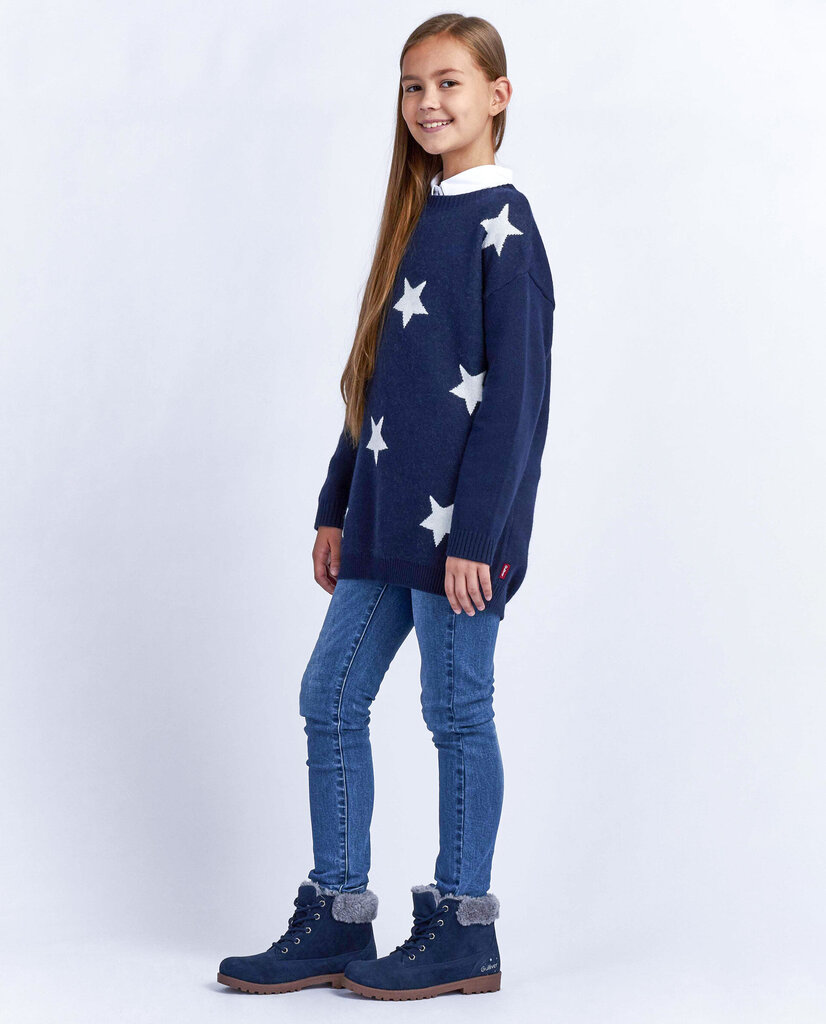Gulliver kootud kleit tähtedega, tumesinine hind ja info | Tüdrukute kleidid | kaup24.ee