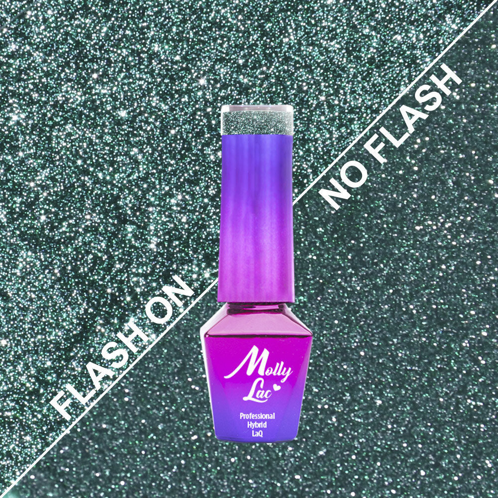 Geellakk MollyLac - Flashing Lights Poison Ivy 5 ml Ei 612 цена и информация | Küünelakid, küünetugevdajad | kaup24.ee