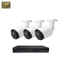 IP-kaamera 5MP Bullet VAI2055HKW + Hikvision NVR 7604 komplekt hind ja info | Valvekaamerad | kaup24.ee