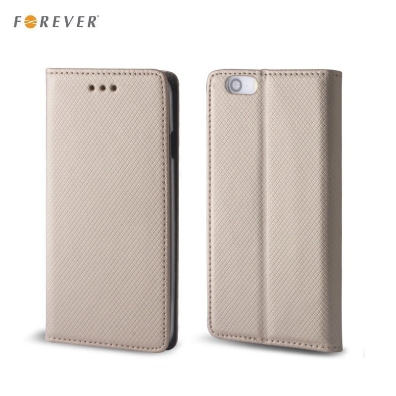 Forever Smart Magnetic Fix Book Case without clip HTC Desire 530 / 626 / 630 Gold hind ja info | Telefoni kaaned, ümbrised | kaup24.ee