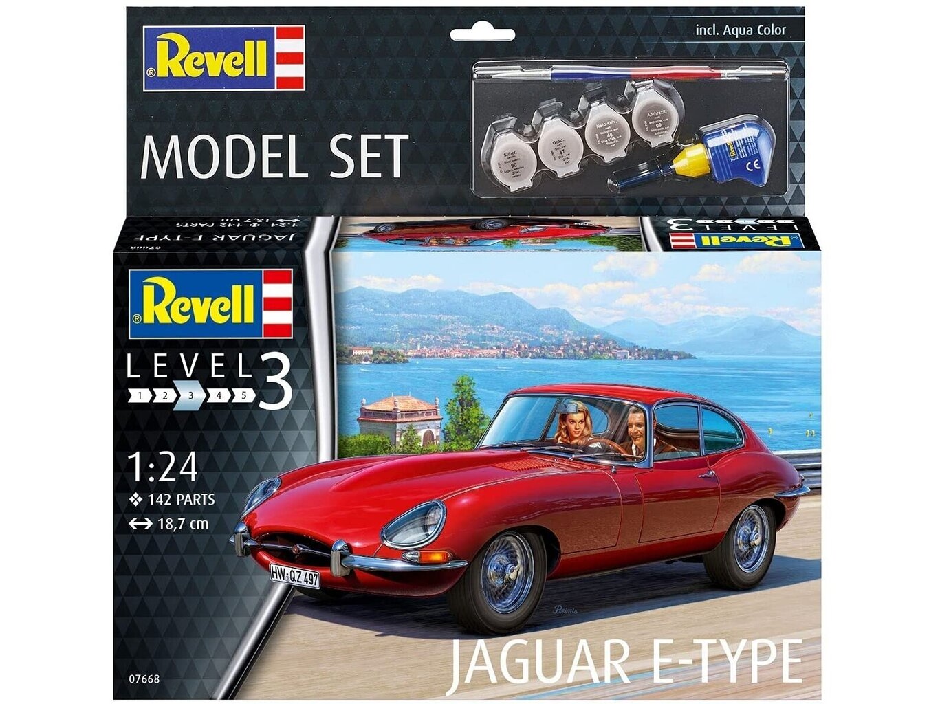 Revell - Jaguar E-Type Coupé mudeli komplekt, 1/24, 67668 цена и информация | Klotsid ja konstruktorid | kaup24.ee