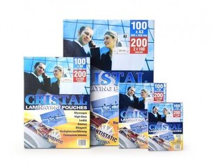 Laminating pouches 65x95 mm, 80 mic. (100), цена и информация | Канцелярские товары | kaup24.ee