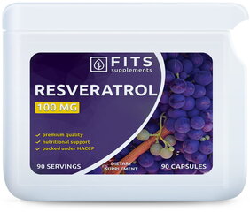 Toidulisand Resveratrool 100 mg 90 kapslit цена и информация | Другие добавки и препараты | kaup24.ee