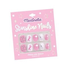 Искусственные наклеивающиеся ногти для девочек Martinelia Unicorn Starshine, 10 шт. цена и информация | Косметика для мам и детей | kaup24.ee