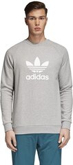 Dressipluus meestele Adidas Originals Trefoil Crew CY4573, hall S hind ja info | Meeste pusad | kaup24.ee