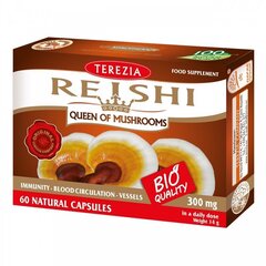 Toidulisand Terezia 100% BIO reishi seen, 60 kapslit hind ja info | Vitamiinid, toidulisandid, preparaadid tervise heaoluks | kaup24.ee