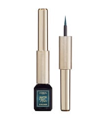 Silmalainer L'Oreal Paris Matte Signature 3 ml, 04 Emeraude hind ja info | Ripsmetušid, lauvärvid, silmapliiatsid, seerumid | kaup24.ee