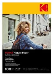 Глянцевая бумага Kodak Picture 9891164, 10x15 см, 230 г/м², 100 листов. цена и информация | Тетради и бумажные товары | kaup24.ee