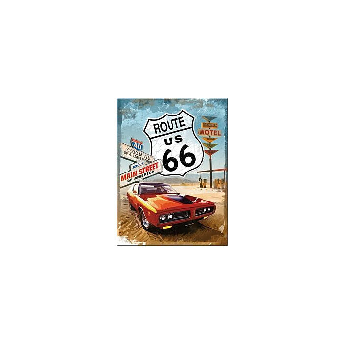 Magnet 6x8cm / Route 66 Gas Up hind ja info | Kirjatarbed | kaup24.ee