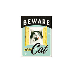 Magnet 6x8cm / Beware of the Cat hind ja info | Kirjatarbed | kaup24.ee