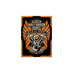 Magnet 6x8cm / Harley-Davidson Wild at Heart hind ja info | Kirjatarbed | kaup24.ee