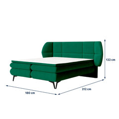 Кровать Selsey Cermone, 180x200 см, зеленая цена и информация | Кровати | kaup24.ee