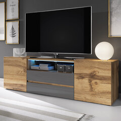 ТВ-столик Selsey Bros, серый/коричневый цена и информация | Тумбы под телевизор | kaup24.ee