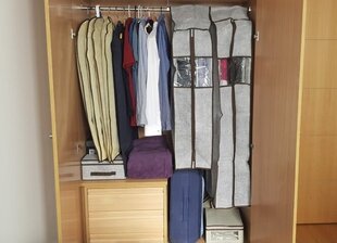 Сумка для хранения одежды 30 x 57 x 108 см, Rozenbal цена и информация | Вешалки и мешки для одежды | kaup24.ee