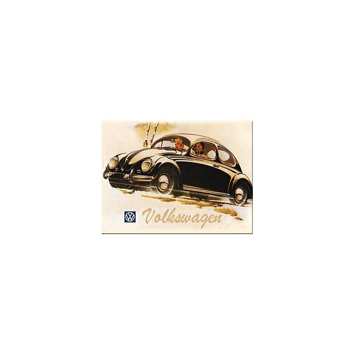 Magnet 6x8cm / VW Volkswagen Põrnikas must цена и информация | Kirjatarbed | kaup24.ee