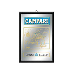 Рекламное зеркало Campari  цена и информация | Детали интерьера | kaup24.ee