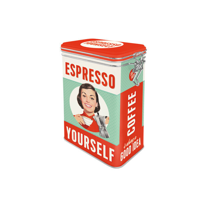 Säilituspurk sulguriga / Espresso Yourself цена и информация | Hoidistamiseks | kaup24.ee