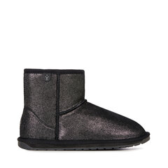 Ботинки детские EMU Australia wallaby teens mini black metallic, черные цена и информация | Детская зимняя обувь | kaup24.ee