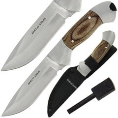 Nuga Pakkawood Survival koos tulestardiga - Pakkawood Survival Knife with Fire Starter цена и информация | Туристические ножи, многофункциональные приборы | kaup24.ee