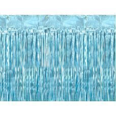 Fooliumkardin-vihm, helesinine (90 x 250 cm) hind ja info | Peokaunistused | kaup24.ee