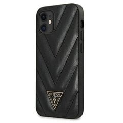 GUHCP12SPUVQTMLBK Guess V Quilted Cover for iPhone 12 mini 5.4 Black цена и информация | Чехлы для телефонов | kaup24.ee