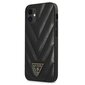 GUHCP12SPUVQTMLBK Guess V Quilted Cover for iPhone 12 mini 5.4 Black hind ja info | Telefoni kaaned, ümbrised | kaup24.ee