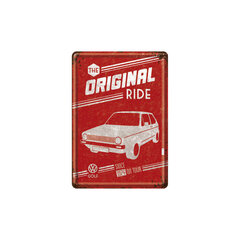 Nostalgic Art Postkaart metallist 10x14,5cm / VW Golf The Original Ride цена и информация | Детали интерьера | kaup24.ee