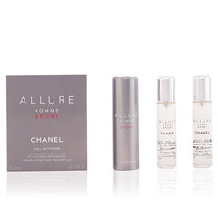 Komplekt Chanel Allure Sport Eau Extreme EDP meestele 3x20 ml hind ja info | Meeste parfüümid | kaup24.ee