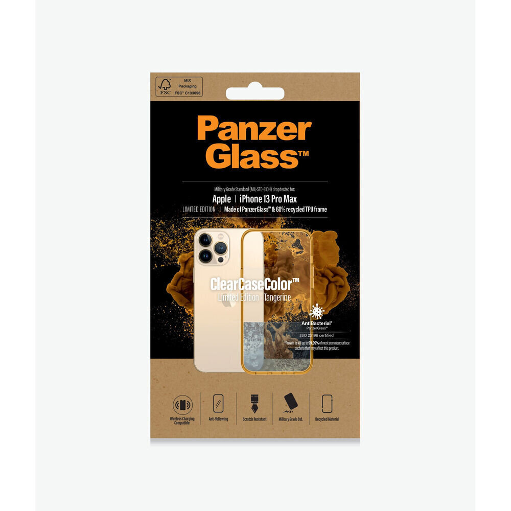 Mobiiltelefoni Kaaned Panzer Glass Tangerine IPHONE 13 PRO MAX Kuldne Läbipaistev hind ja info | Telefoni kaaned, ümbrised | kaup24.ee