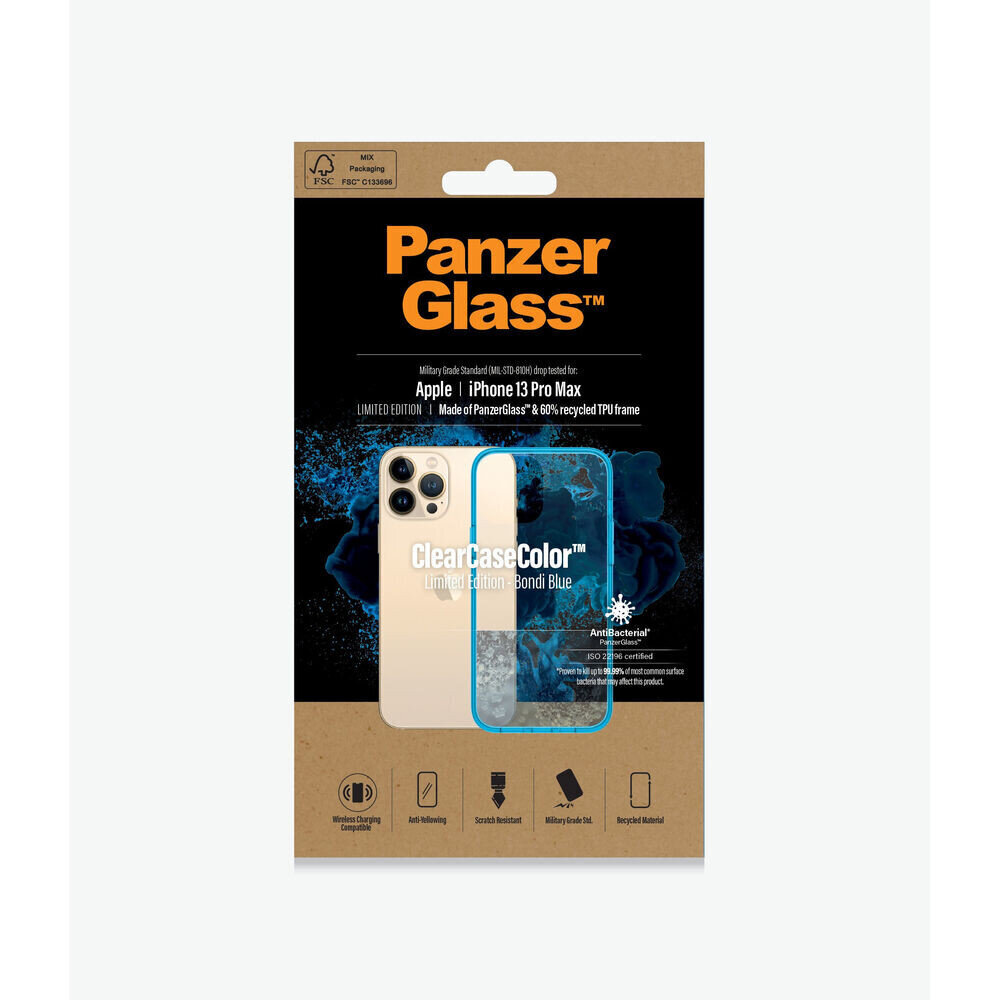 Mobiiltelefoni Kaaned Panzer Glass Bondi Blue IPHONE 13 PRO MAX Sinine Läbipaistev цена и информация | Telefoni kaaned, ümbrised | kaup24.ee