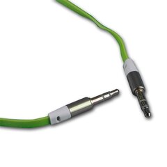 Audio cable jack 3,5mm - jack 3,5mm 1,0 m green bulk hind ja info | Forever Telerid ja tarvikud | kaup24.ee