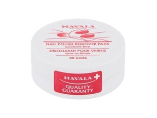 Салфетки для удаление лака с ногтей Mavala Nail Polish Remover Pads 30 шт цена и информация | Лаки для ногтей, укрепители для ногтей | kaup24.ee