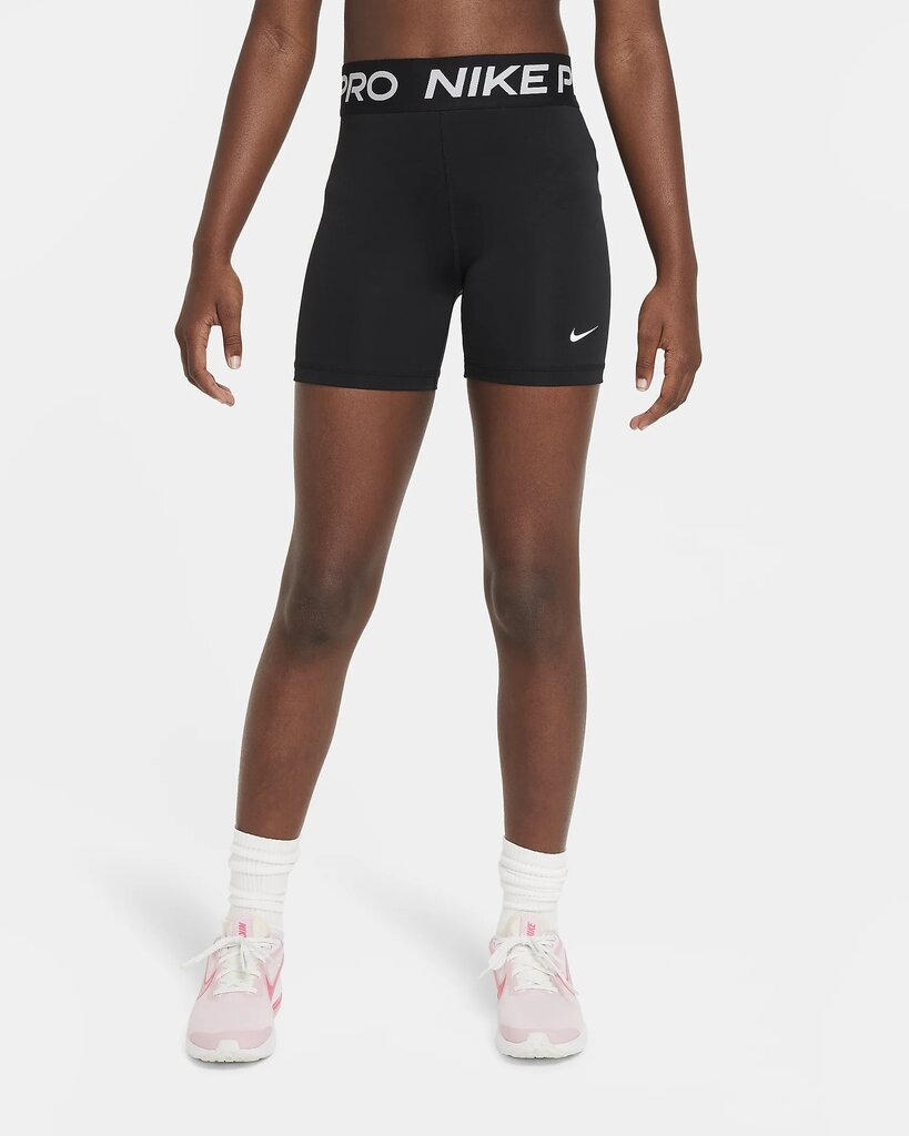 Nike PRO tüdrukute lühikesed retuusid NP 3IN SHORT, must hind ja info | Tüdrukute lühikesed püksid | kaup24.ee