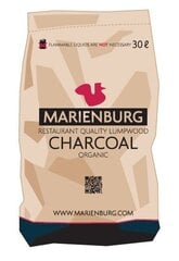 Marienburg grillsüsi 30L, 3,6kg hind ja info | Puusüsi, brikett, süütamisvahendid | kaup24.ee