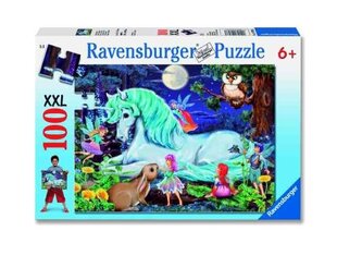 Пазл Ravensburger 100 деталей Зачарованный лес цена и информация | Пазлы | kaup24.ee