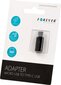 Forever Universal Adapter Micro USB to USB Type-C Connection Black цена и информация | USB jagajad, adapterid | kaup24.ee