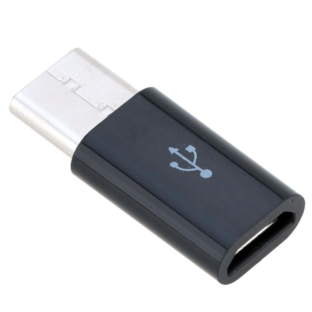 Forever Universal Adapter Micro USB to USB Type-C Connection Black hind ja info | USB jagajad, adapterid | kaup24.ee