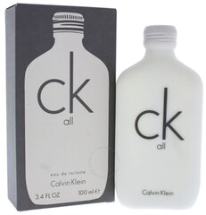 Парфюмерия унисекс CK All Calvin Klein EDT: Емкость - 100 ml цена и информация | Женские духи | kaup24.ee