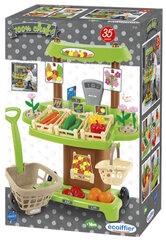 Овощной магазин Ecoiffier с игрушечными овощами, 35 предметов цена и информация | Игрушки для девочек | kaup24.ee