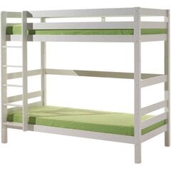 Двухъярусная кровать Pino 90x200 см, белый цена и информация | Кровати | kaup24.ee