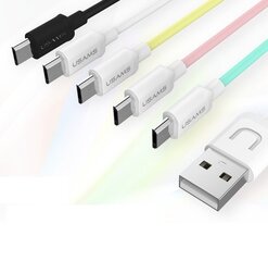 Laadija Usams U-Turn Universal Silicone Micro USB Data & Charger Cable, 1 m, Yellow hind ja info | Mobiiltelefonide kaablid | kaup24.ee