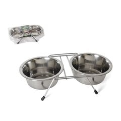 Миски с подставкой Pet Feeder 2 x 4.2x11.2 см цена и информация | Миски, ящики для корма | kaup24.ee