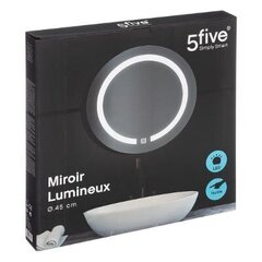 Ümmargune LED peegel Ø 45cm hind ja info | Vannitoa sisustuselemendid ja aksessuaarid | kaup24.ee