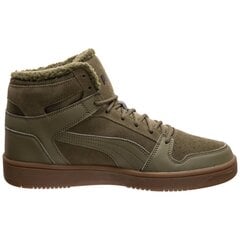 Meeste vabaajajalatsid Puma Rebound LayUp SD Fur Burnt Oli 36983103, khaki цена и информация | Кроссовки для мужчин | kaup24.ee