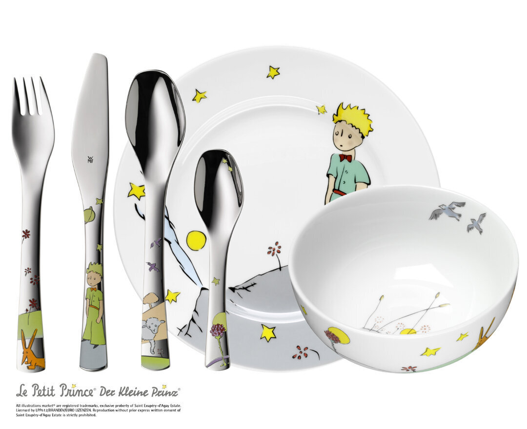 Laste sööginõude komplekt The Little Prince 6-osaline цена и информация | Lauanõud ja kööginõud | kaup24.ee