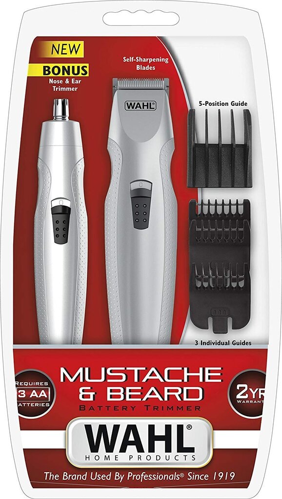 Trimmer Wahl Mustache & Beard 05606-308 цена и информация | Juukselõikusmasinad, trimmerid | kaup24.ee