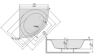 Vann Sanplast Prestige WS/PR hind ja info | Vannid | kaup24.ee