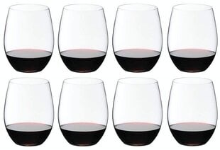 Riedel punase veini klaasid O-Cabernet , 8 tk цена и информация | Стаканы, фужеры, кувшины | kaup24.ee