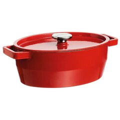 Pyrex ovaalne malmpott 5,8l/d.33cm, punane цена и информация | Cковородки | kaup24.ee