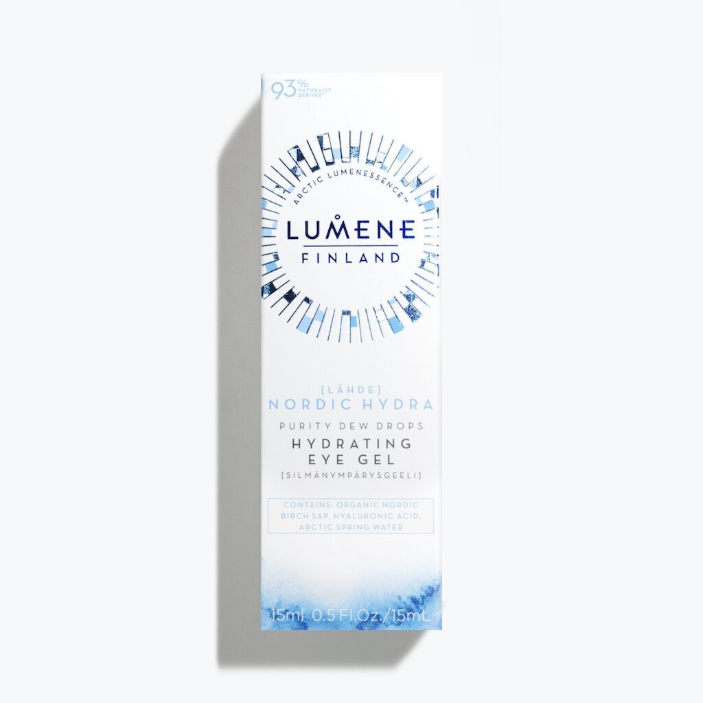 LUMENE Nordic Hydra 24H niisutav silmaümbrusgeel 15ml hind ja info | Silmakreemid, seerumid | kaup24.ee